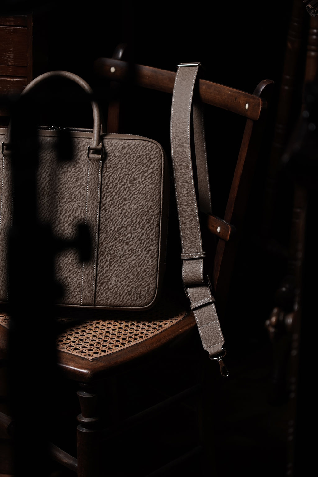 Espom leather briefcase