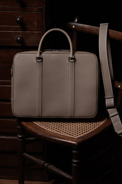 Espom leather briefcase