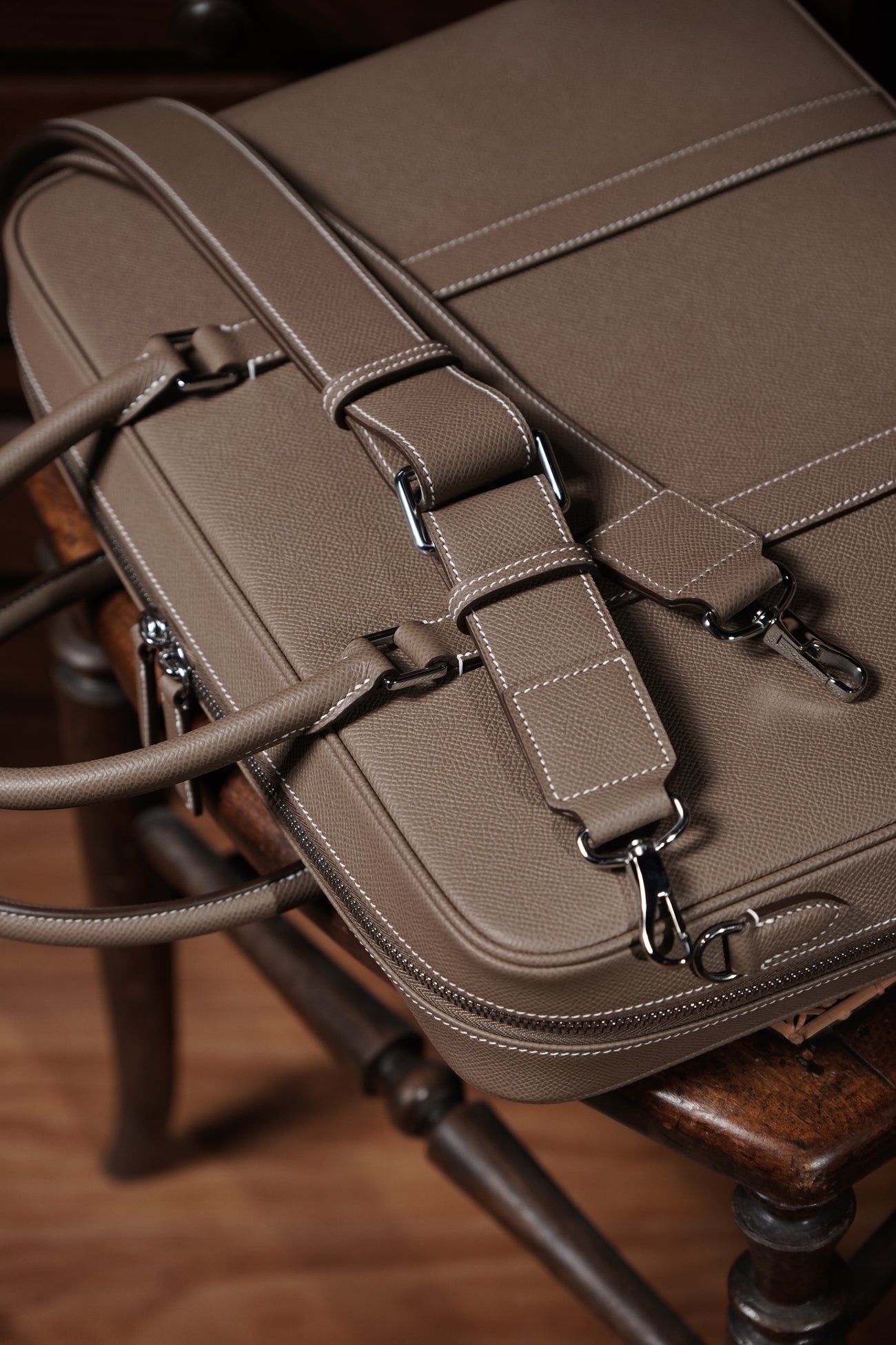 Espom leather briefcase