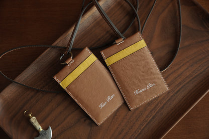 Espom leather ID card holder