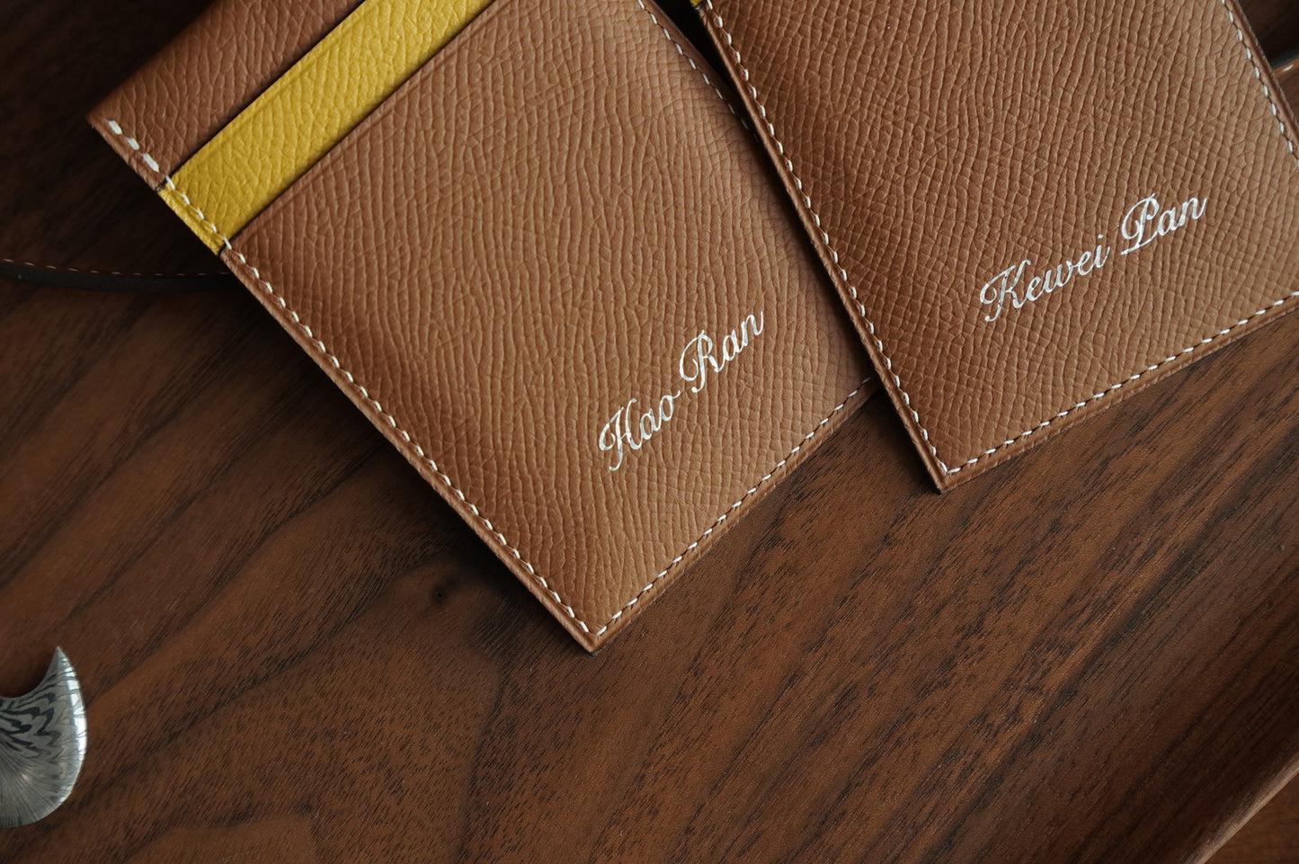 Espom leather ID card holder