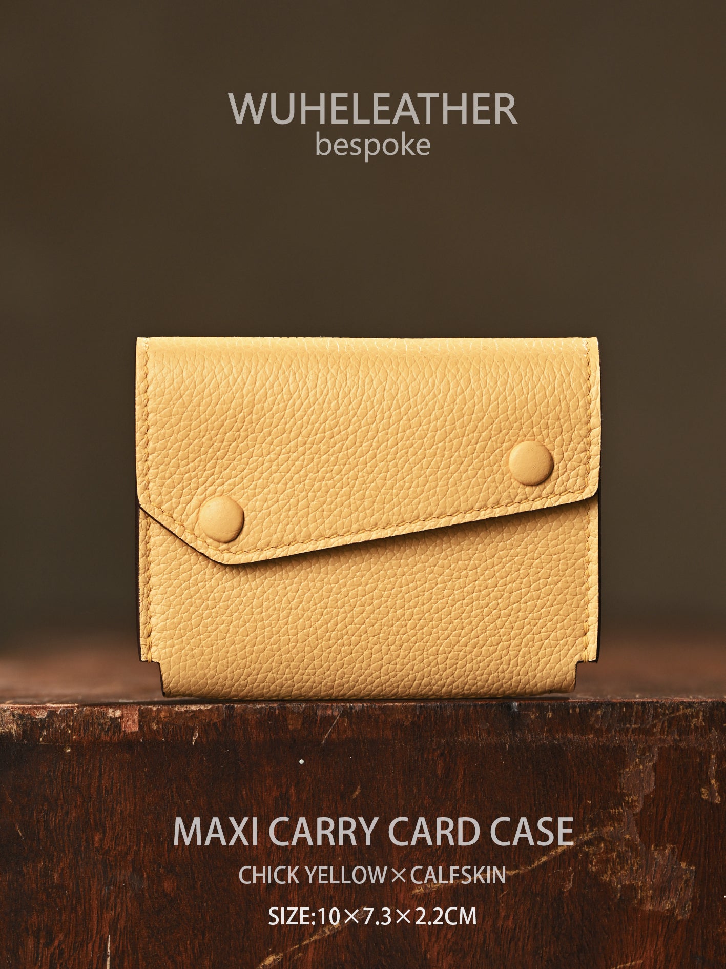 WUHE/In Stock||Maxi Carry Card Case(Calfskin）