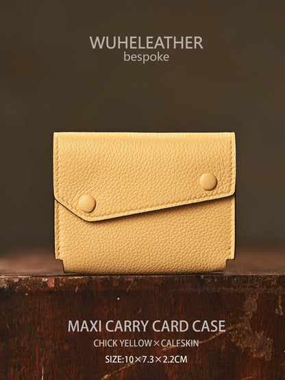 WUHE/In Stock||Maxi Carry Card Case(Calfskin）